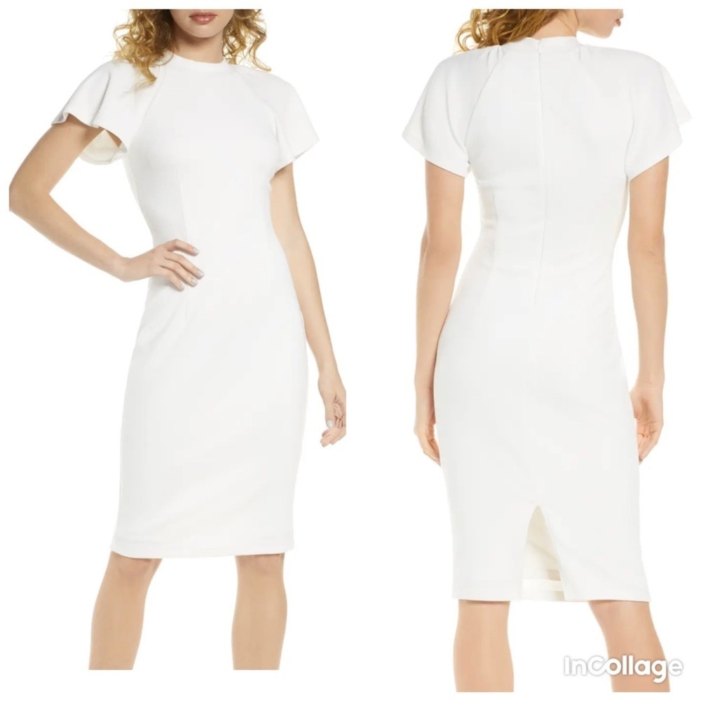 NWT Ali & Jay Moonshadows Flutter Sleeve Dress M